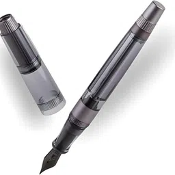 gold leaf Natami Super Warship Fountain Pen – Fine Nib Transparent Vacuum Ink Pen (Black) Fountain Pen-picture-19