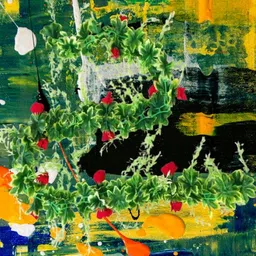 dynamic retail global Artificial Hanging Flowers Plant Wall Hanging Garland Chain Home Decor BA227 Multicolor Rose Artificial Flower image 4