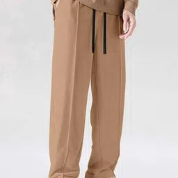 parwati creation Men Loose Fit Beige Linen Blend Trousers image 2