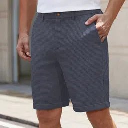 leriya fashion Self Design Women Grey Denim Shorts-picture-13