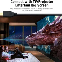 HITRIME HDMI Cable 1.5 m 4K Micro HDMI to HDMI Cable HDMI 2.0 Cable, Support High Speed 4K@60Hz 2160p 1080p 18gbps 3D HDR image 4