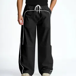 rajovati Men Striped Black Track Pants-picture-19