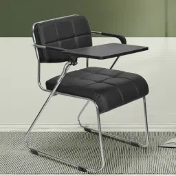 nilkamal Contract Leatherette Training Chair in Black Colour-picture-18