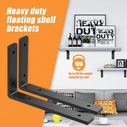 antiquity Shelf Brackets 10" x 6" – Heavy Duty, Set of 4 10 inch Shelf Bracket image 2