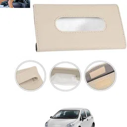 ccmm Universal Leatherite Beige Rectangle Tissue Paper Box/Dispencer For Car-211 Vehicle Tissue Dispenser-picture-22