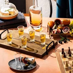 coozico (Pack of 6) Round Shape Short Shooter Tumbler Shot Glass Set ( Glass Shot Glass-picture-15