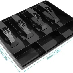 betlex Cash Drawer – 7 Slot (4 Bill, 3 Coin) Cash Tray Organizer for Shops Cash Box image 2