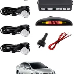 abjd Car Reverse Parking White 4 Sensor With LED Display/Buzzer-09 Universal White Parking Sensor Safety Kit For Car-09 Parking Sensor-picture-10