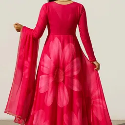 gowngrace Printed Georgette Stitched Anarkali Gown image 2