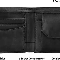 vjcreation Men Casual, Evening/Party, Formal Black Artificial Leather Wallet image 4