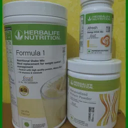herbal nutrition life FORMULA 1 VANILLA SHAKE MIX AND PROTEIN POWDER200GM SHAKEMATE Protein Shake-picture-23