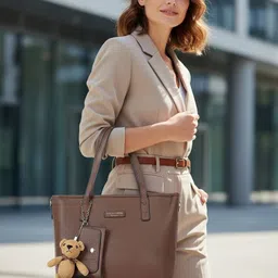 pramadda pure luxury Women Brown Tote image 1