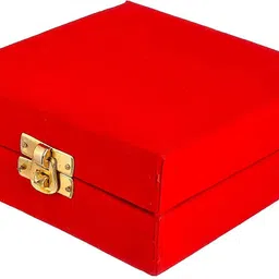 g k exclusive Royal Gold & Silver Plated Bowl Set with Beautiful Red Velvet Box (Set of 1) Brass Decorative Platter image 2