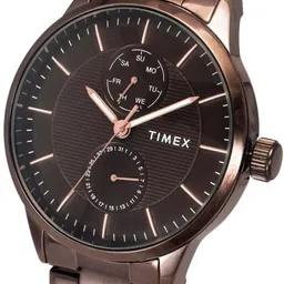 timex Brown Round Dial Quartz Analog Watch - For Men TWEG19941 image 2