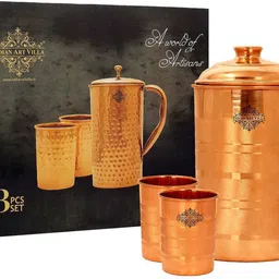 indianartvilla Luxury Jug With 2 Glass With Pitambari,Drinkware Jug Glass Set-picture-19