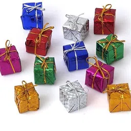 manrish Christmas Tree Decoration Items 40 Ornaments With Cap,Beard & Band Combo Hanging Ornaments Pack of 43 image 2