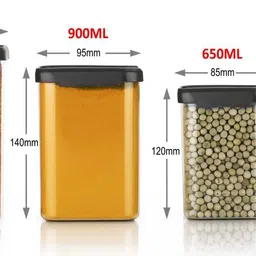 krepton Plastic Grocery Container - 350 ml, 650 ml, 900 ml, 1400 ml image 2