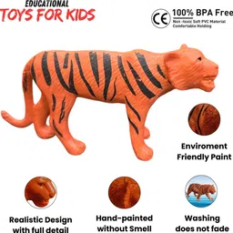 chutti toys 15 pcs Small Animal Set Toys for Kids - PVC Rubber Animals Toys (3 inches) image 2