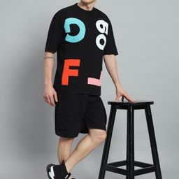 griffel Tshirt Regular Shorts Co-ords Set-picture-17