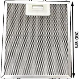 mkfilters Kitchen Chimney Filters | Size : (L)260 X (W)230 X 52-55 MM Wall and Ceiling Mounted ALUMINIUM SILVER 1200 CMH Chimney image 3