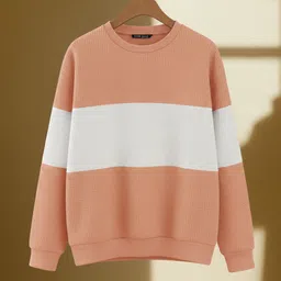 Men Full Sleeve Color Block Sweatshirt-image-86