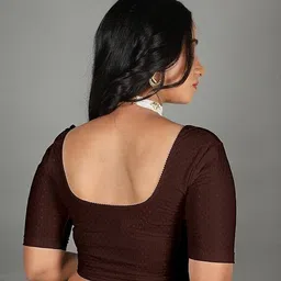 pt priyanka textiles Round Neck Women Blouse image 1