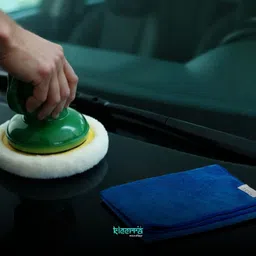 kleerra Microfiber Vehicle Washing Cloths by Panverra, 40x40cm, 220 GSM Wet and Dry Microfiber Cleaning Cloth image 2