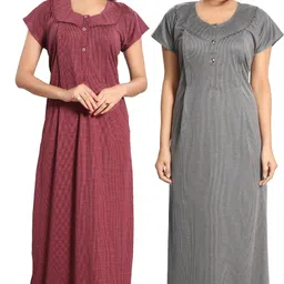 fabme Women Maternity/Nursing Nighty image 1