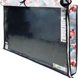 CHHAVI HANDLOOM LED TV COVER for 24 inch Led Tv Cover - Led_24Inches_Grey Flawer image 1