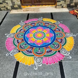 bright bloom Rangoli Powder image 2