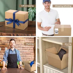 jia industries Corrugated Cardboard, Craft Paper, Paper Packaging, Moving, Shipping, Packing, box size :-7x4x2.5inch Packaging Box Packaging Box image 5