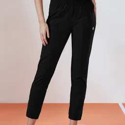 Women Solid Black Track Pants-image-72