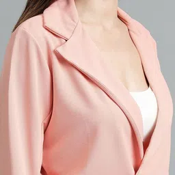 kotty Women Solid Single Breasted Casual Blazer image 3