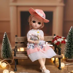 maadi Fashionable Princess Cute Doll with Stylish Hair Toys Gift Toy for Girls Kids-picture-35