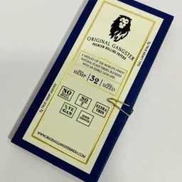 Original Gangster True Hemp | Premium Rolling Papers | 32 King size Leaves | Vegan & Ultra Thin king size 0 gsm Paper Roll-picture-37