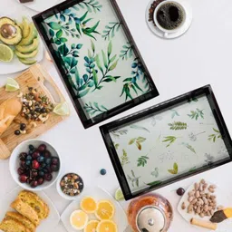 Wooden tray set of 2 Serving Tray|Multipurpose Tray AHS-TRAY028_1310 Tray-image-11