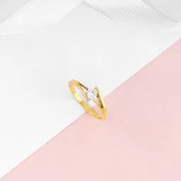 giva Sterling Silver Golden Sacra Ring,Fixed Size for Womens Sterling Silver Zircon Rhodium Plated Ring-picture-40