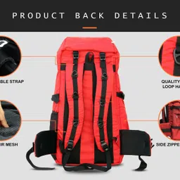 addixon TRAVEL BAG FOR HIKING WITH SHOE COMPARTMENT FOR WANDERLUST TRAVELLING Rucksack - 70 L image 4