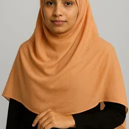 elegant ever Chiffon Solid Peach Women Dupatta-picture-23