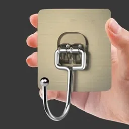mercehive Waterproof Big Adhesive Heavy Duty Sticky Stainless Steel Hook Hook 5 image 3
