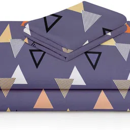 vas collections Microfiber Double Flat 160 TC Printed Bedsheet image 5