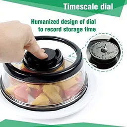 vital creations Vacuum Seal Food Cover Lid | Keeps Food Fresh Upto 3 Times Longer 2.75 inch Lid image 3