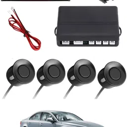 msnp Black Waterproof Parking Sesnor With Led Display For Vehicle-227 Universal Black 4pcs Reverse Parking Safety Sensor For Car-227 Parking Sensor image 1