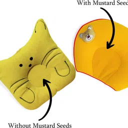 houseofcommon Polyester Fibre Baby Pillow Pack of 2 Solid image 2