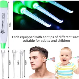 scabiosa LED Flashlight Earpick For Ear Wax Remover Tool Kit For Baby image 4
