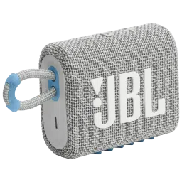 JBL Go 3 Eco 4.2W Portable Bluetooth Speaker (IP67 Water Proof, 5 Hours Playtime, Stereo Channel, White) image 3