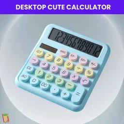 guggu Desktop Cute Calculator, 12-Digit Large Display With Aesthetic Candy ColorK216 Desktop Cute Calculator, 12-Digit Large Display With Aesthetic Candy ColorE216 Basic Calculator-picture-10
