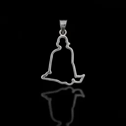 rnjwell Swami Samartha Pendent | High quality finish Pure 925 Sterling Silver Pendant-picture-19