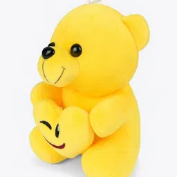 blingnbeats Soft Smiling Teddy Bear Pack of 1 – YELLOW Plush Toys - 6 inch image 2