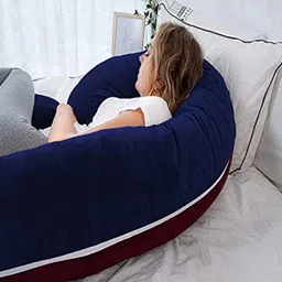 hundur store Microfibre Solid Pregnancy Pillow Pack of 1 image 2